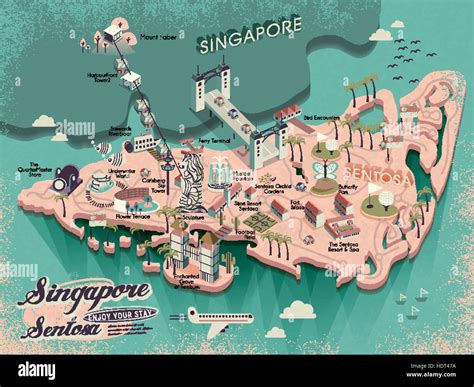 Island Map & Sentosa Discovery Guide.